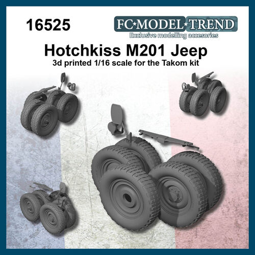 16525 Hotchkiss M201 Jeep. 1/16 scale.