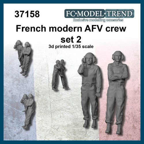 37158 Francia, tripulacin AFV moderno, set 2. Escala 1/35.