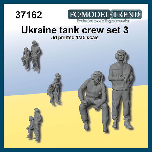 37162 Tripulacin de carro Ucrania set 3, escala 1/35.