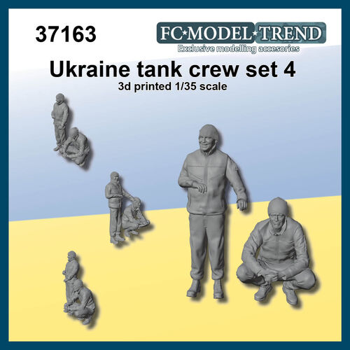37163 Tripulacin de carro Ucrania set 4, escala 1/35.
