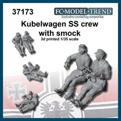 37173 Tripulacin SS con blusn M42 para Kubelwagen, escala 1/35.