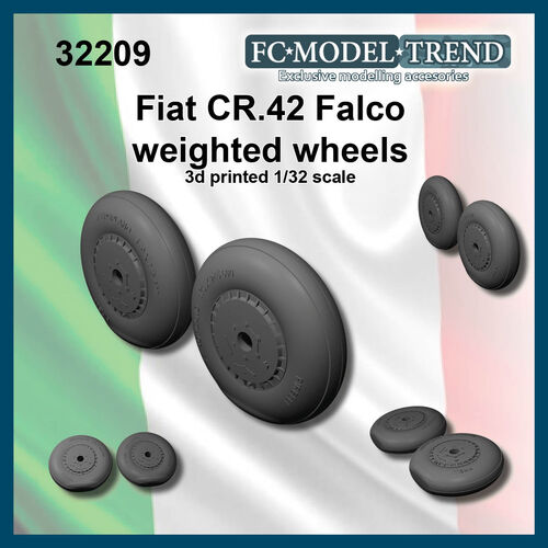 32209 FIAT CD42 Falco, weighted wheels, 1/32 scale.