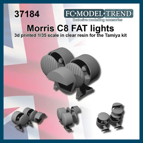 37184 Morris C8 FAT, front lights, 1/35 scale.