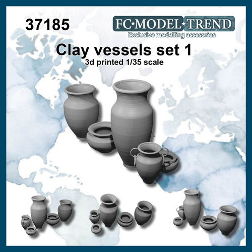 37185 clay vessels set 1, 1/35 scale.