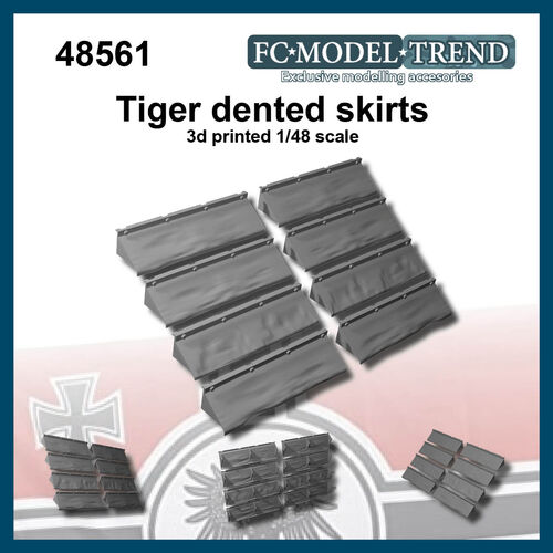 48561 Tiger, dented skirts, 1/48 scale.