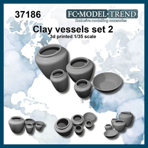 37186 clay vessels, set 2, 1/35 scale.