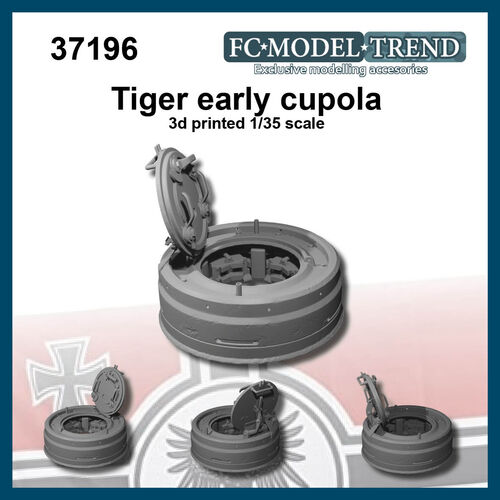 37196 Tiger early cupola, 1/35 scale.