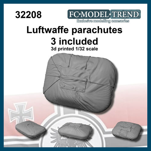 32208 Luftwaffe parachutes, 1/32 scale.