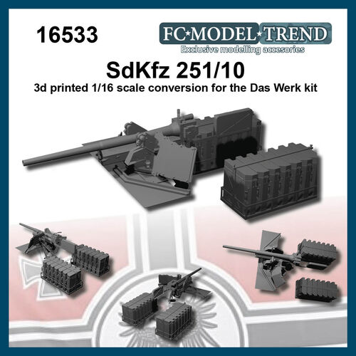16533 Sdkfz 251/10 1/16 scale.