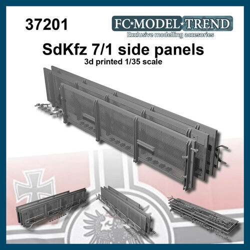 37201 SdKfz 7/1 paneles laterales, escala 1/35.