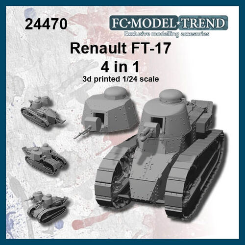 24470 Renault FT-17, escala 1/24.