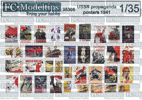 35305 USSR Propaganda posters 1941 1/35 scale