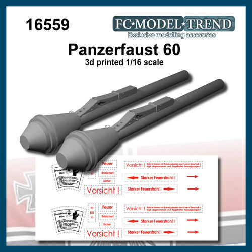 16559 Panzerfaust 60, 1/16 scale.