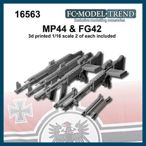 16563 MP44 and FG42, 1/16 scale.