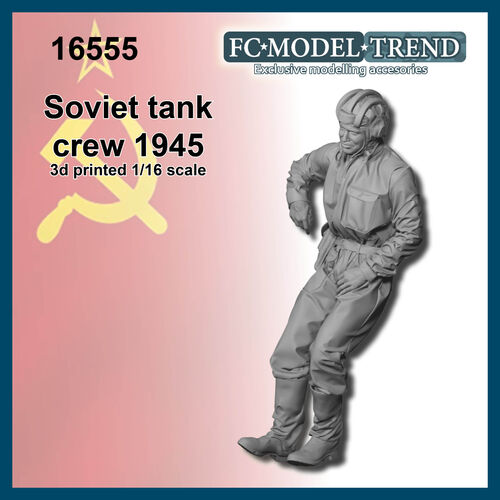 16553 Soviet tank crew 1945, 1/16 scale.