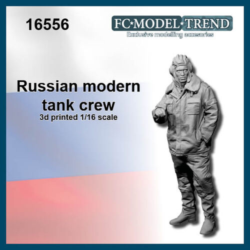 16556 Russian modern tank crew, 1/16 scale.
