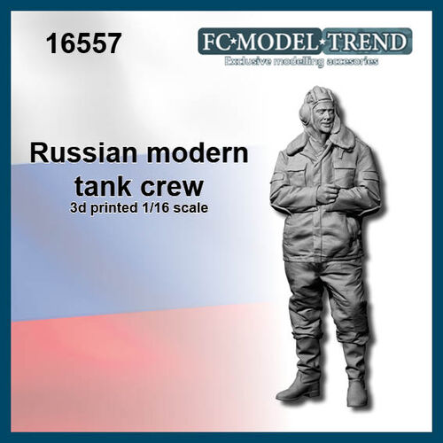 16557 Russian modern tank crew, 1/16 scale.