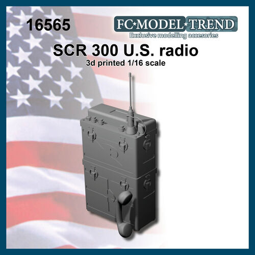 16565 US SCR 300 radio WWII, 1/16 scale.