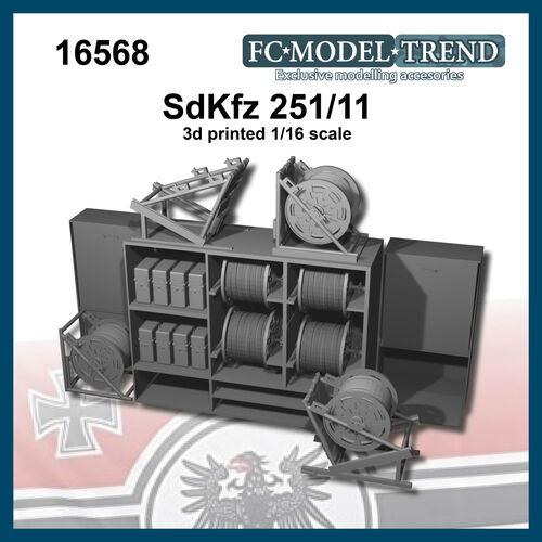 16568 Sdkfz 251/11, 1/16 scale.