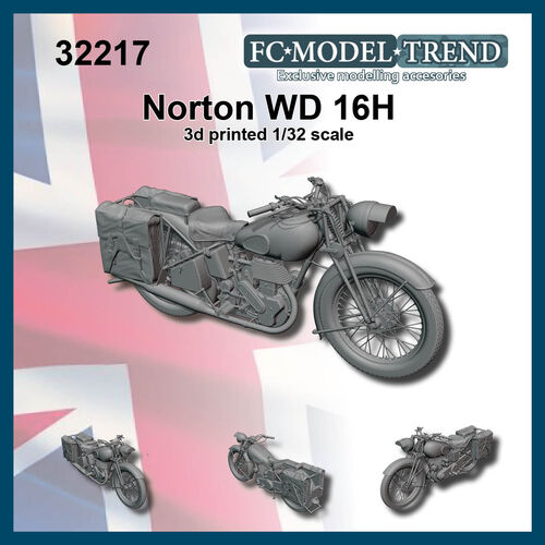 32217 Norton WD 16H, motocicleta inglesa WWII, escala 1/32.