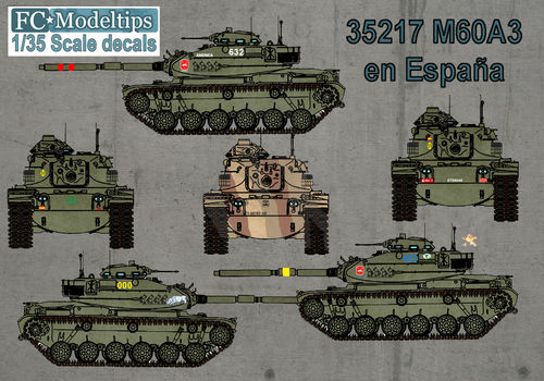 35217 M60 in Spain, 1/35 scale decals