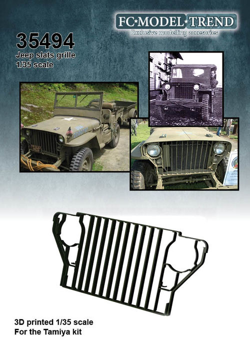 35494 Willys Jeep slats grille, 1/35 scale