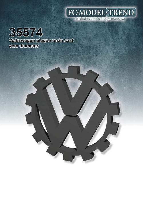 35575 Volkswagen plaque, 4cm diameter