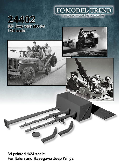 24402 IDF Jeep, escala 1/24