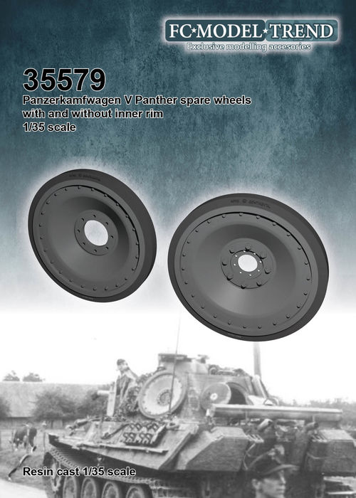 35579 Panther ruedas de repuesto, escala 1/35