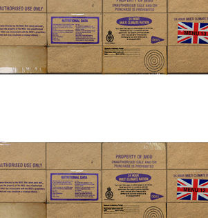 35338 Cajas de raciones inglesas modernas "multiclimate", escala 1/35