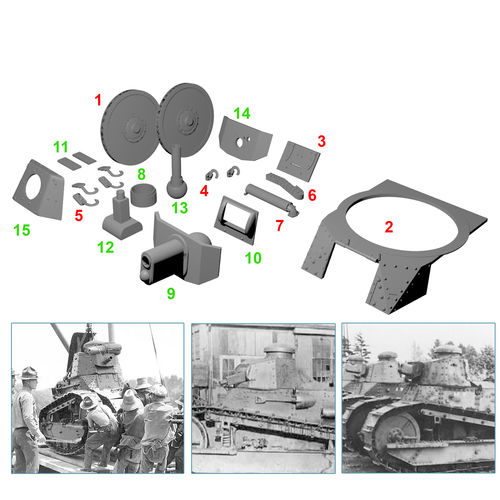 35454 M1917 light tank 3 in 1