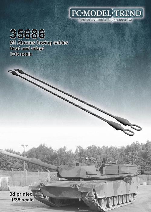 35686 Cables de arrastre para M1 Abrams, escala 1/35