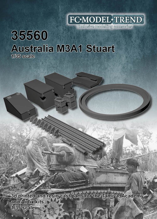 35560 Australina M3 Stuart, 1/35 scale