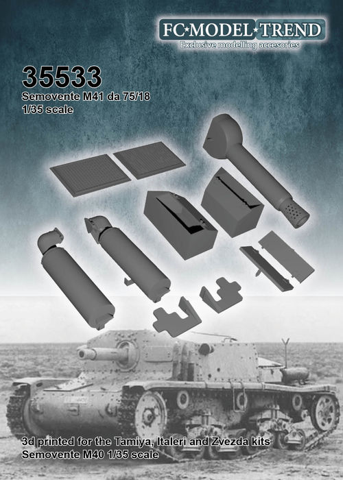35533 Semovente M41 details, 1/35 scale