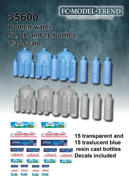 35600 Botellas de agua, escala 1/35