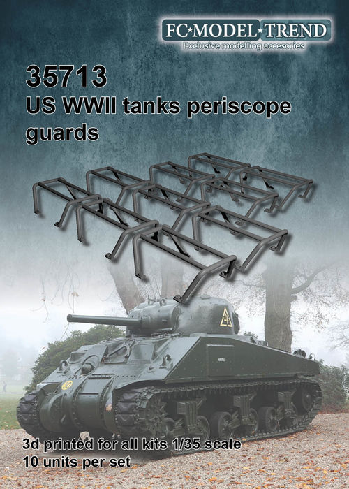 35713 Protectores de periscopios USA WWII, escala 1/35