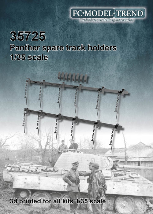 35725 Panther/Jagdpanther track links rails, 1/35 scale.