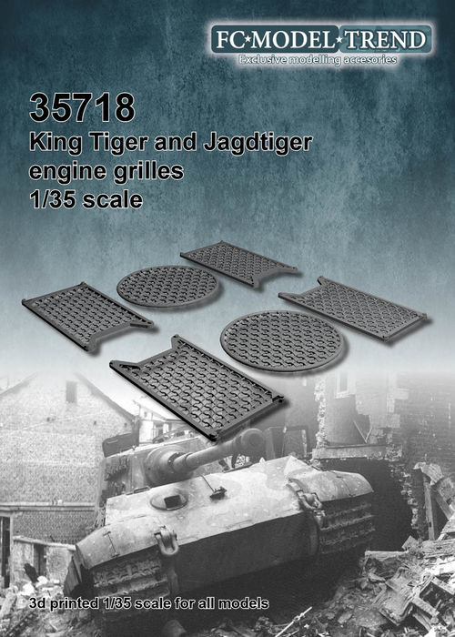 35718 King tiger/Jagdtiger rejillas, escala 1/35