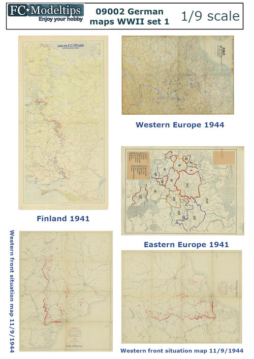 09002 German maps WWII, set 1