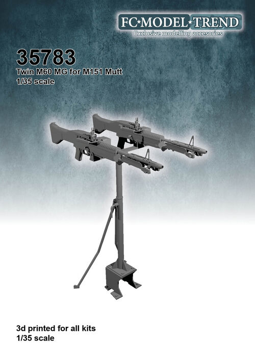 35646 Twin M60 MG mount, 1/35 scale