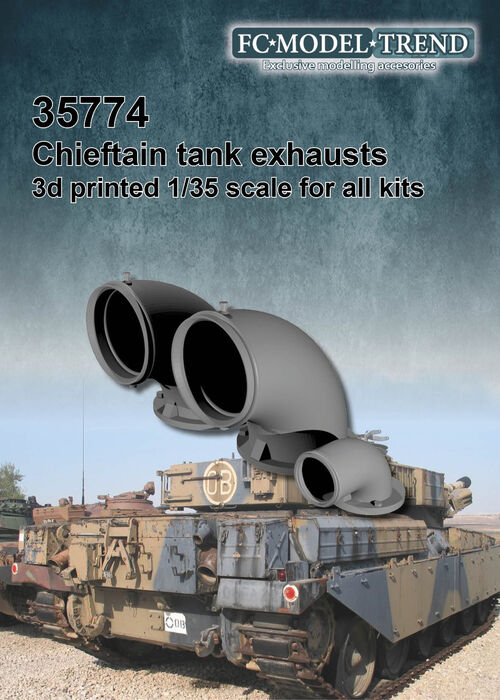 35774 Chieftain exhausts, 1/35 scale