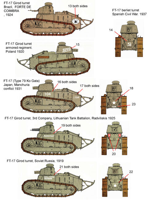 16201 Calcas para el FT-17 escala 1/16