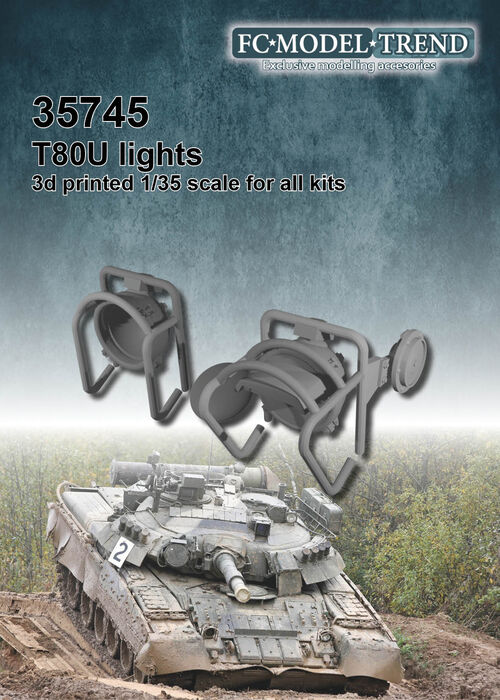 35745 T-80 lights, 1/35 scale