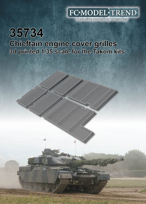 35734 Chieftain, mesh grilles, 1/35 scale