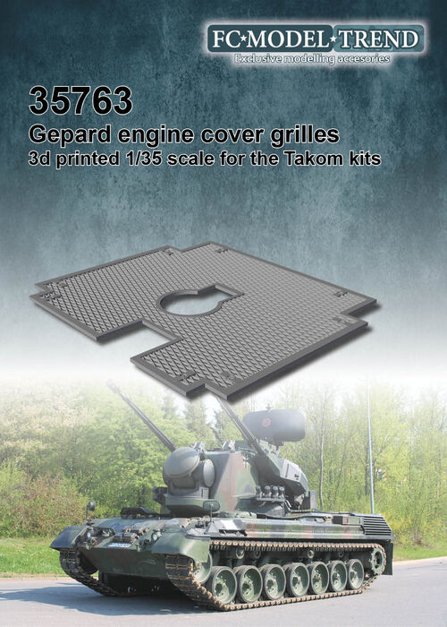 35763 Gepard AA mesh grille, 1/35 scale