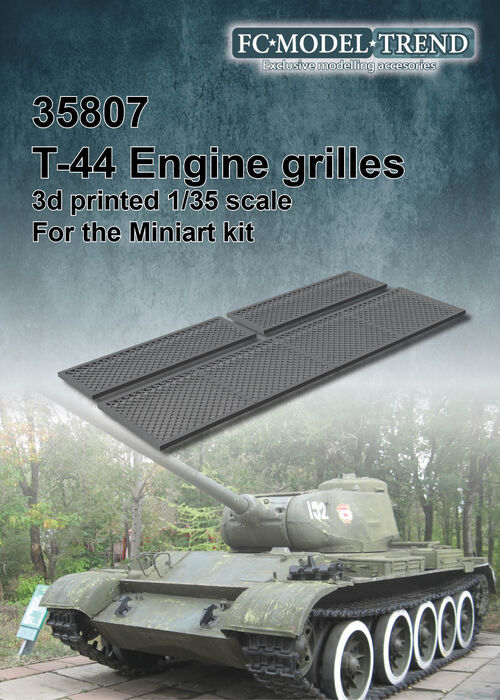 35807 T-44 engine cover meshes, 1/35 scale