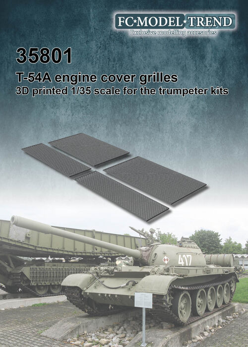 35801 T-54 engine cover meshes, 1/35 scale