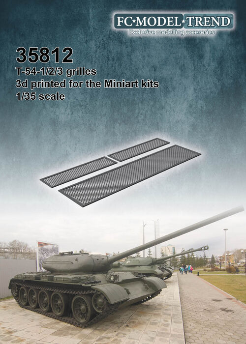 35812 T-54 1/2/3 engine cover meshes, 1/35 scale