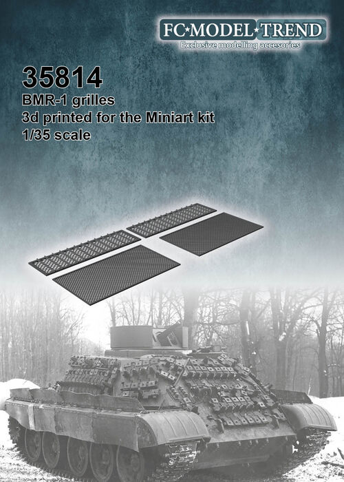 35814 BMR-1 engine cover grilles, 1/35 scale