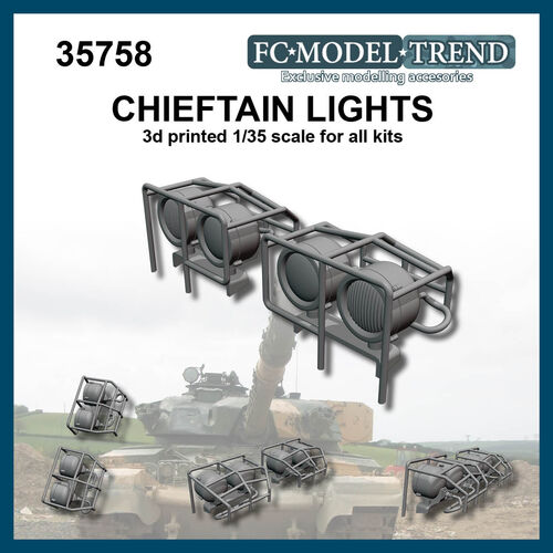 35758 Luces para Chieftain, escala 1/35